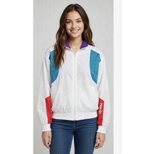 Vintage Windbreaker XL Lightweight 1980s Zipper Swingster USA Jacket